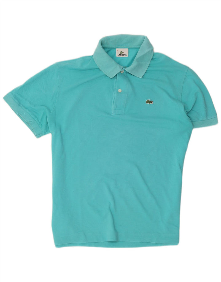 Lacoste Herren-Poloshirt, Größe 5, große türkisfarbene Baumwolle