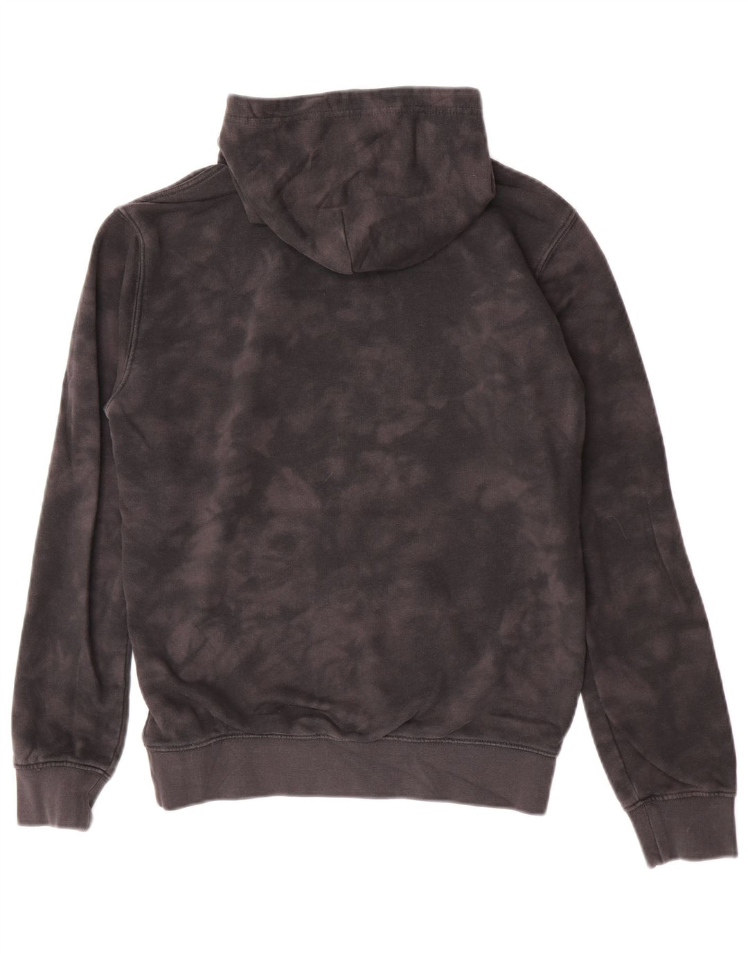 Champion Damen Kapuzenpullover UK 14 Mittelgraue Batik-Baumwolle