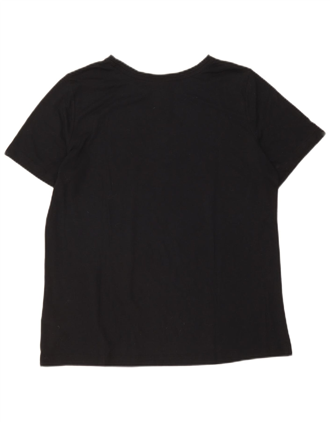 Nike Womens Graphic T-Shirt Top UK 14 Mittelschwarzes Polyester