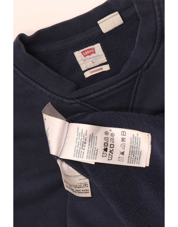 Levi's Herren Standard Sweatshirt Pullover Large Marineblau