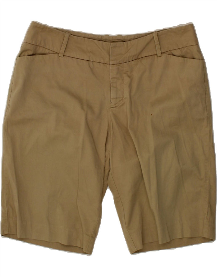 MOSSIMO Womens Stretch Casual Shorts US 10 Large W27 Brown Cotton Vintage Mossimo and Second-Hand Mossimo from Messina Hembry 