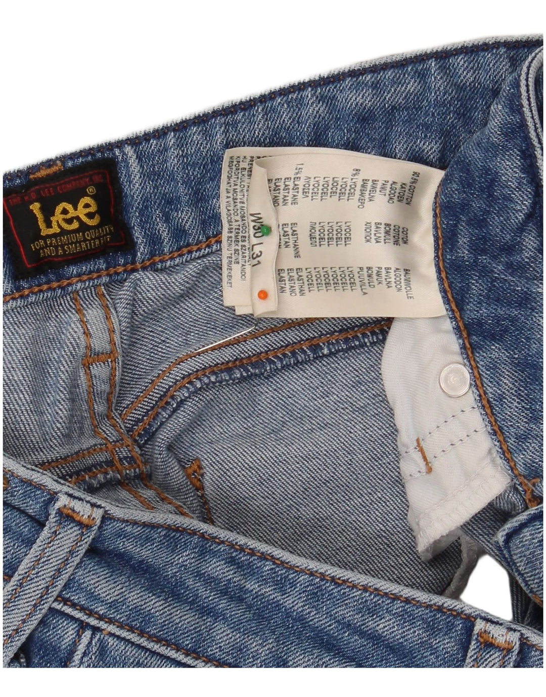 LEE Damen Slim Jeans W30 L31 Blaue Baumwolle