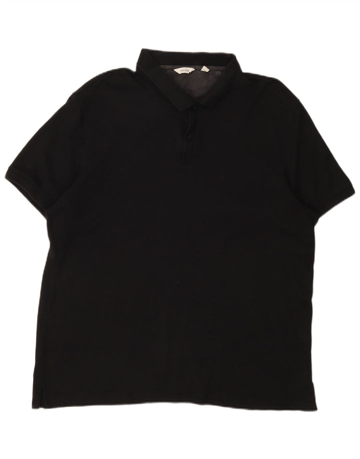 CALVIN KLEIN Herren Poloshirt XL Schwarz