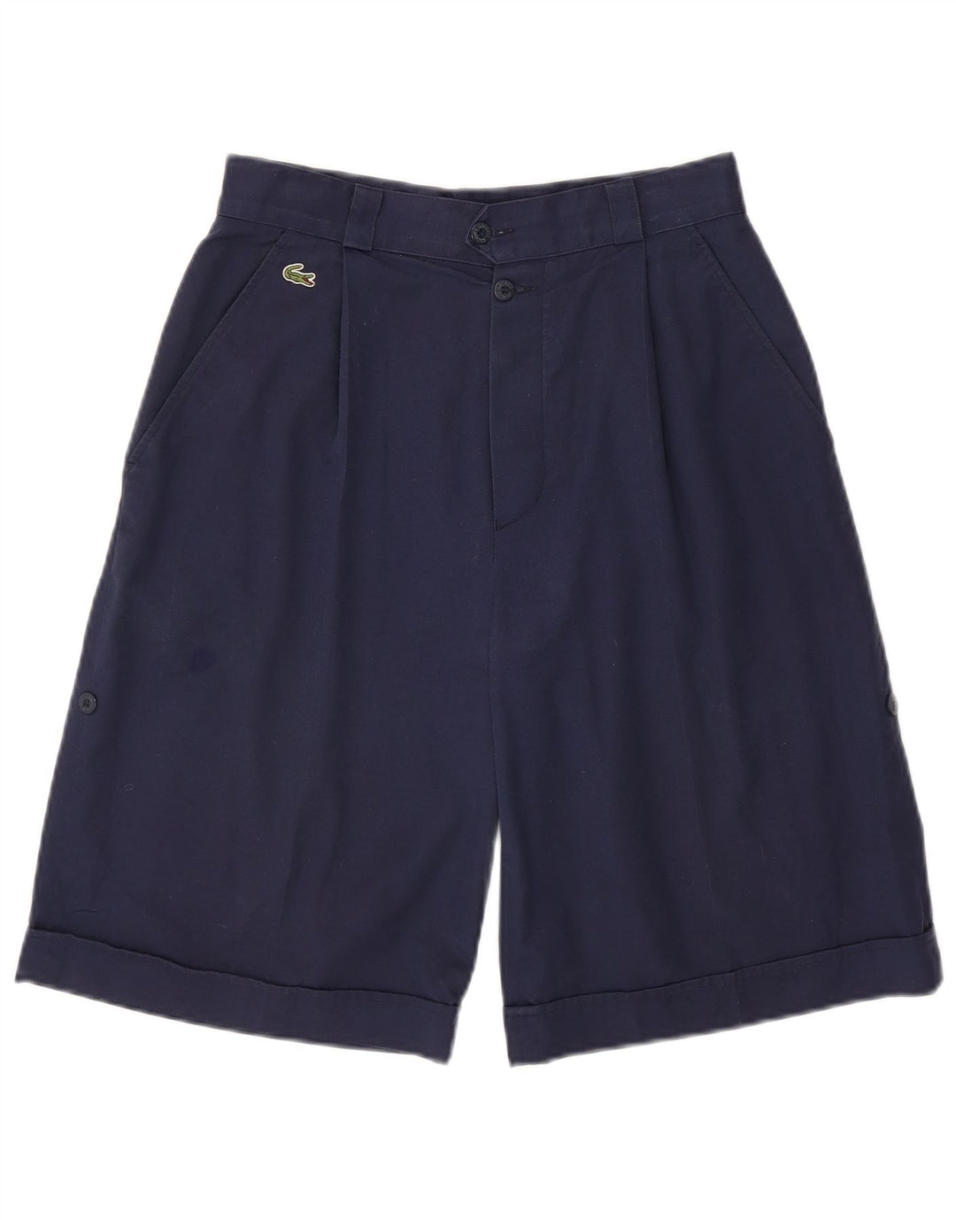 Lacoste Herren Pegged Chino Shorts Größe 42 Medium W28 Marineblaue Baumwolle