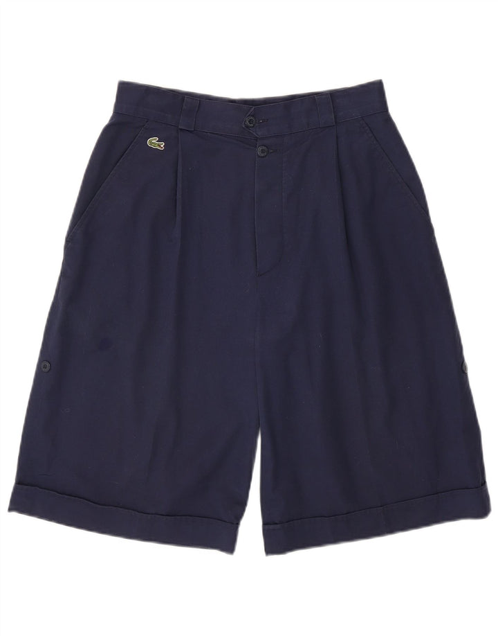 Lacoste Herren Pegged Chino Shorts Größe 42 Medium W28 Marineblaue Baumwolle