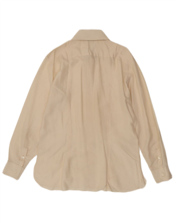 GORENA Herrenhemd Größe 40 Mittelbeige Seide