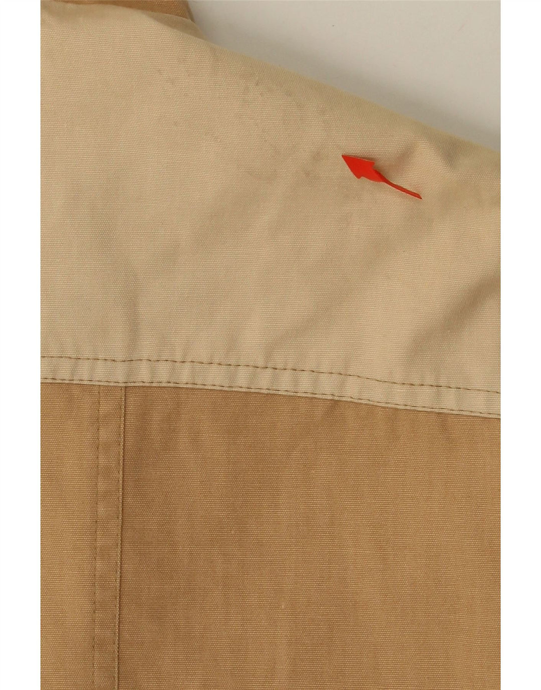 GLOBE TROTTER Mens Bomber Jacket UK 40 Large Beige Colourblock Cotton Vintage Globe Trotter and Second-Hand Globe Trotter from Messina Hembry 