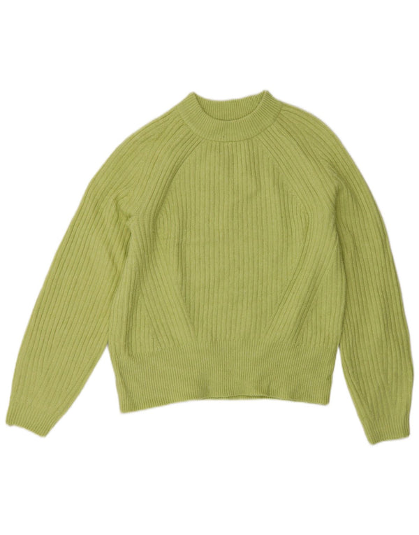 Marks & Spencer Damen-Pullover, lockere Passform, Rundhalsausschnitt, Gr. 10, Größe S, Grün