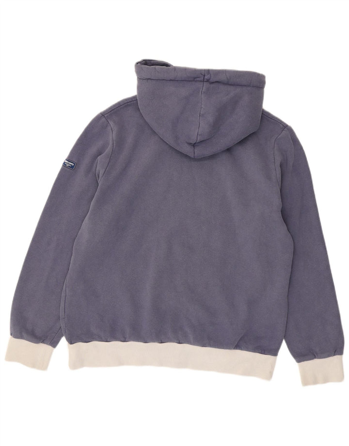 SUPERDRY Damen-Kapuzenpullover mit Grafik, UK 16, Größe L, Marineblau, Farbblock