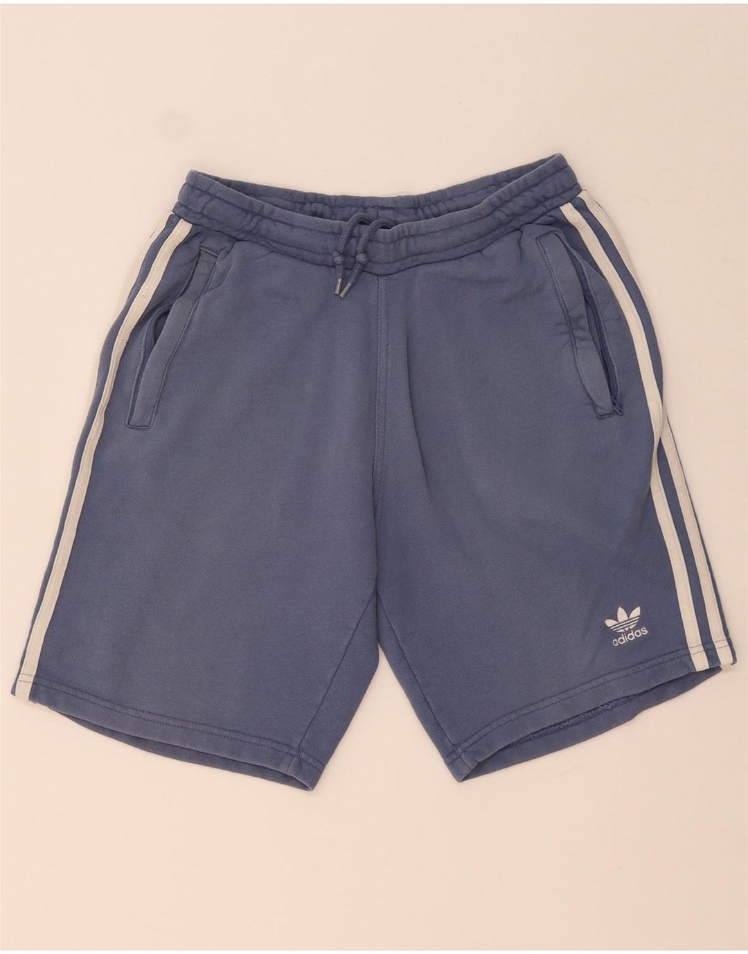 Adidas Herren-Sportshorts, klein, aus blauer Baumwolle