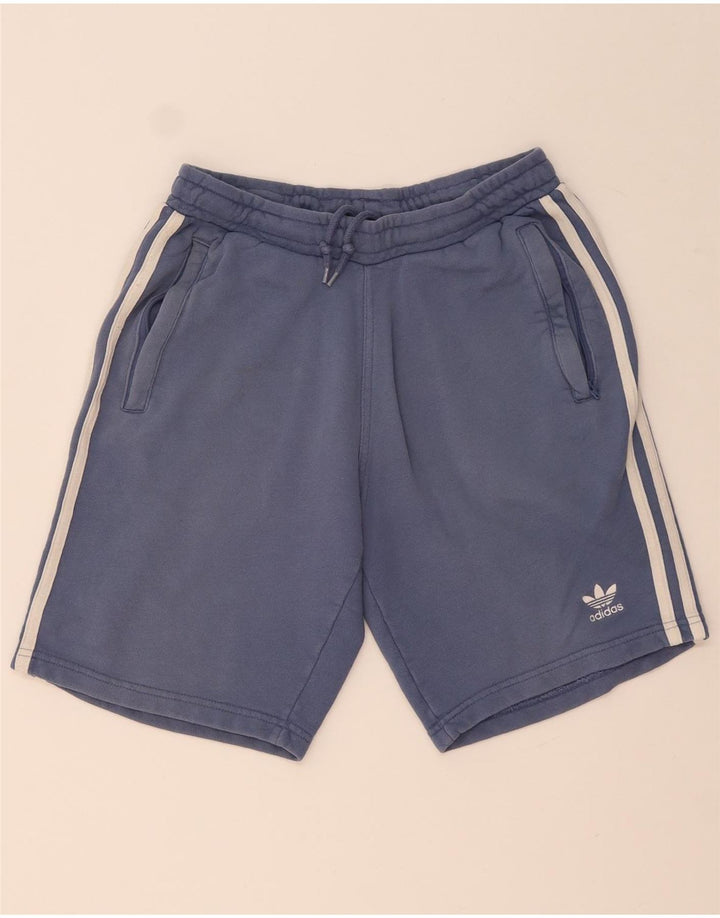Adidas Herren-Sportshorts, klein, aus blauer Baumwolle