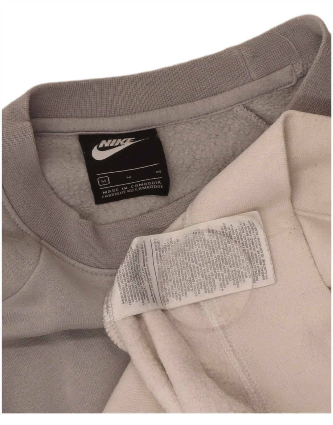 NIKE Womens Oversized Sweatshirt Jumper UK 14 Medium Multicoloured