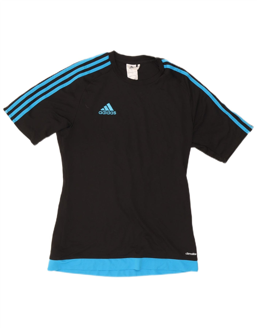 Adidas Herren Climalite T-Shirt Top Small Schwarz Colourblock Polyester
