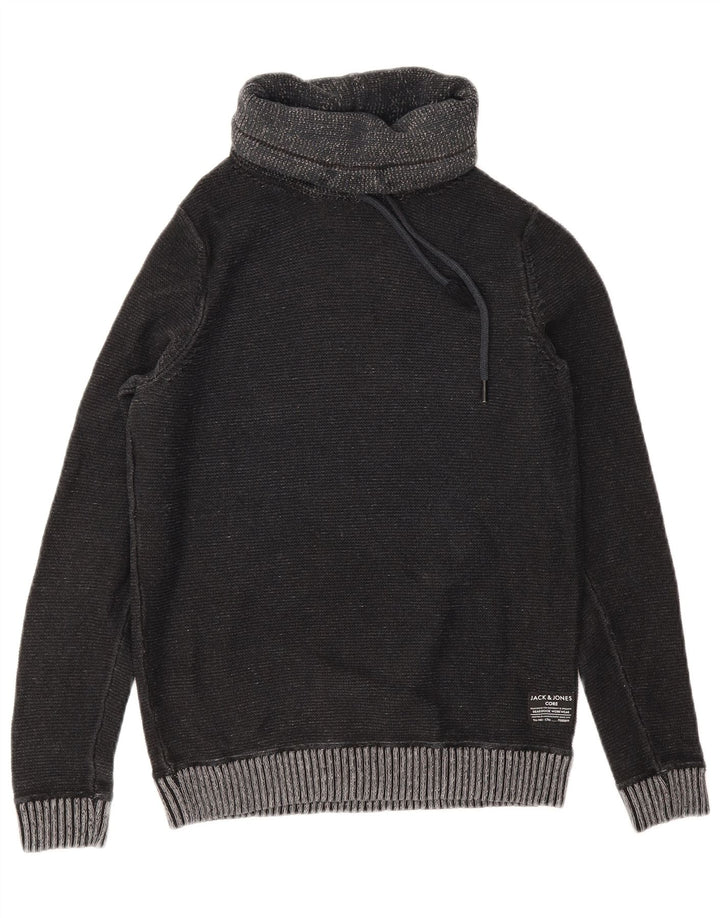 JACK & JONES Herren-Pullover mit Rollkragen, Größe S, Grau