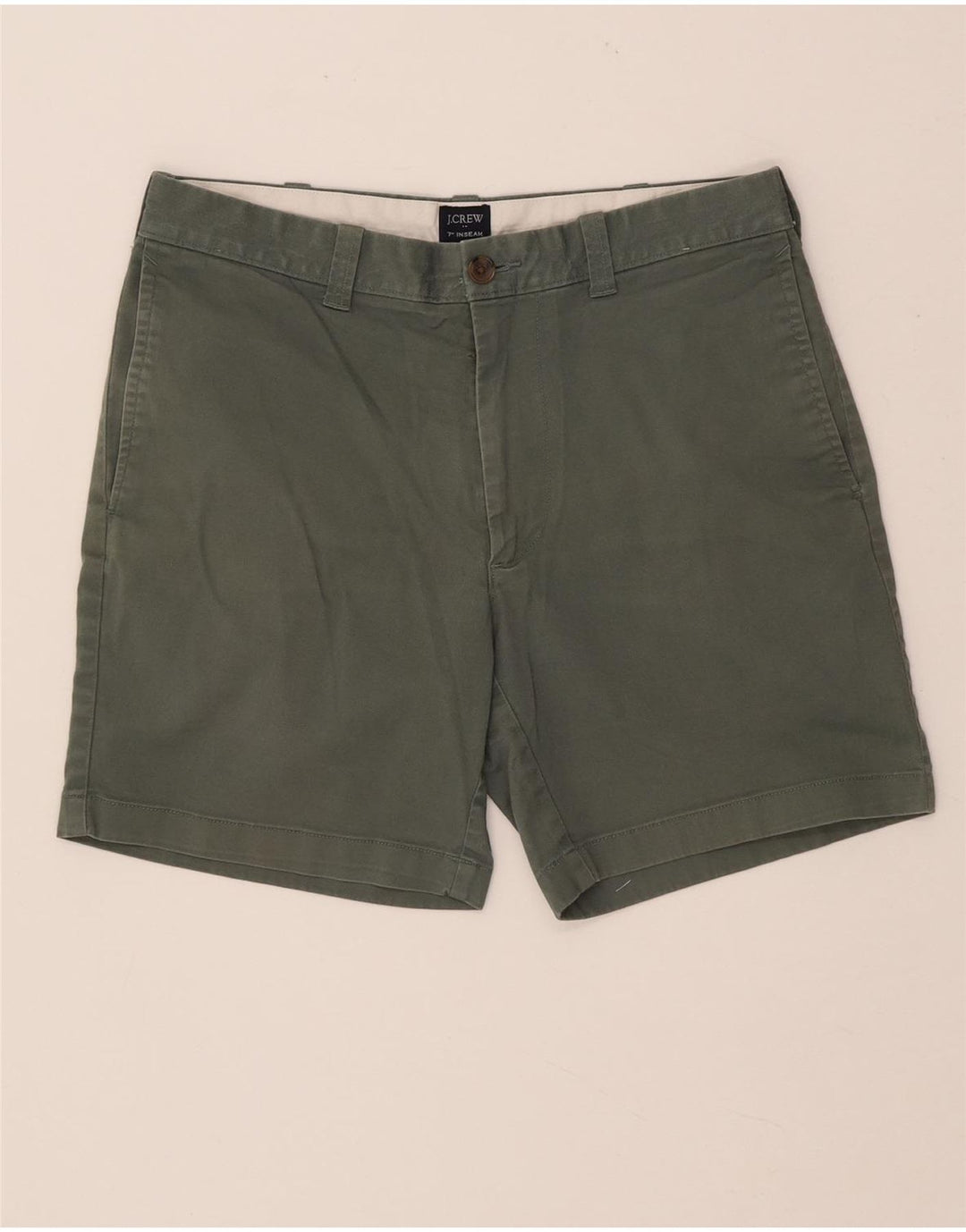 J. Crew Herren Chino-Shorts W31 Medium Khaki Baumwolle