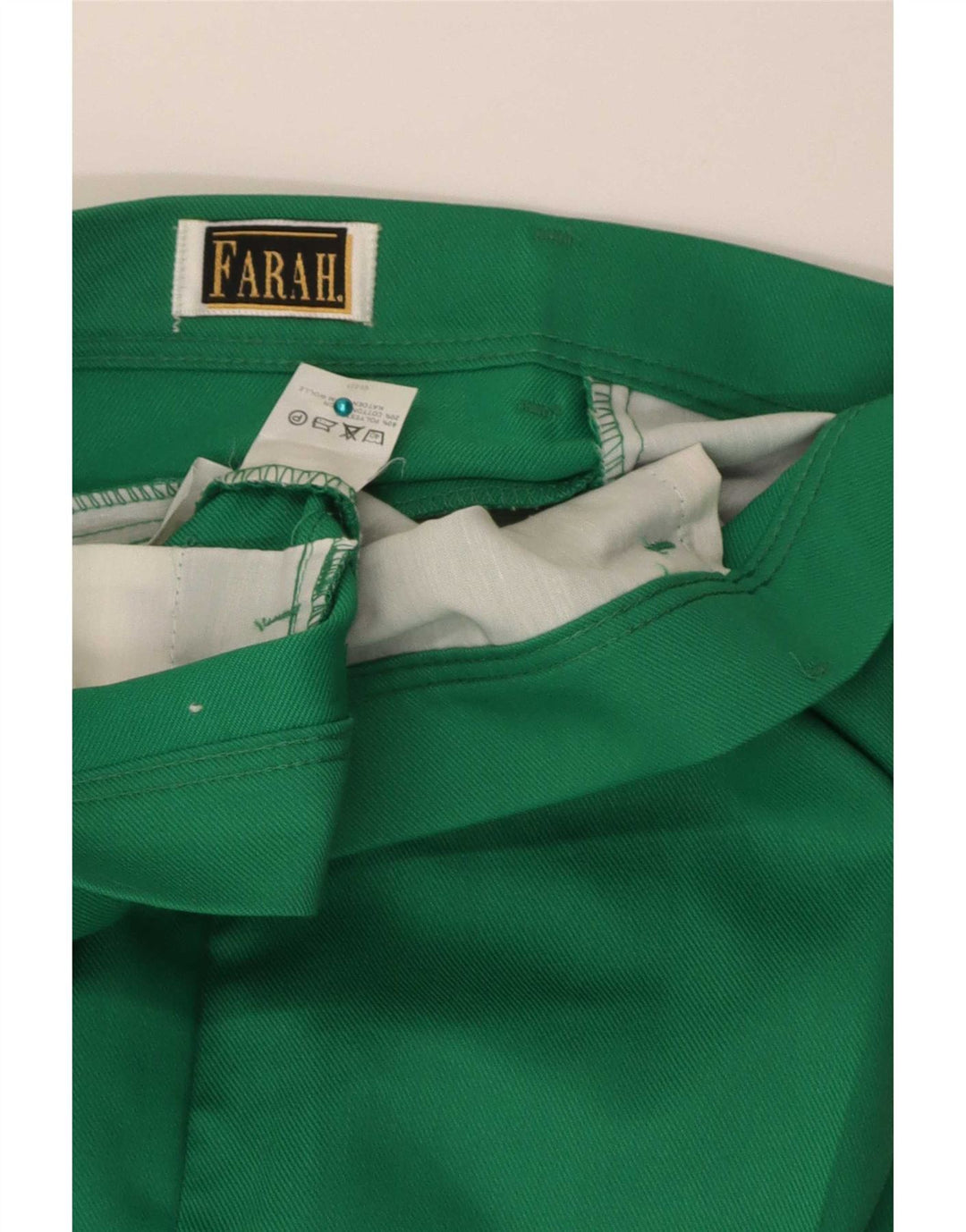 Farah Damen Gerade Freizeithose W36 L34 Grün Polyester