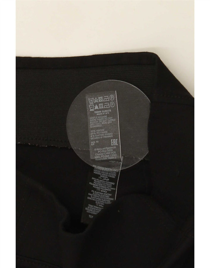 Marks & Spencer Damen Leggings UK 14 Large Schwarze Viskose