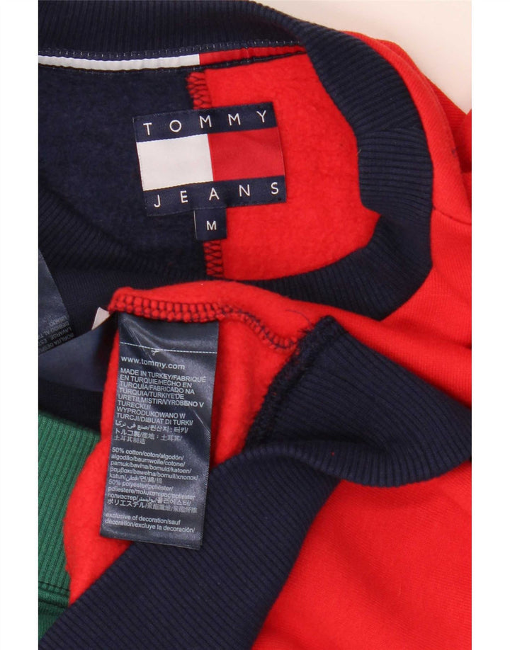 Tommy Hilfiger Herren-Sweatshirt-Pullover, mittelgroß, mehrfarbig, Farbblock