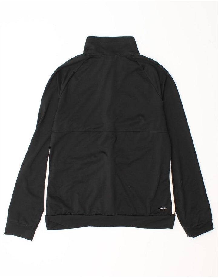 Adidas Damen Climalite Trainingsanzug Top Jacke UK 12/14 Medium Schwarz