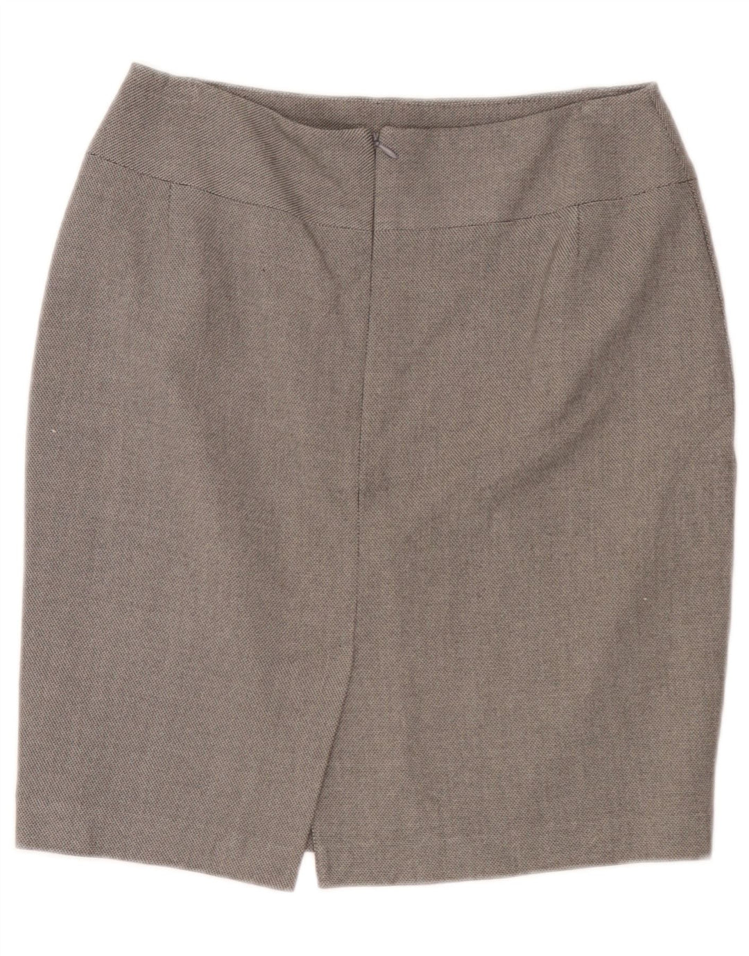Marks & Spencer Damen Bleistiftrock UK 10 Small W30 Grau Polyester