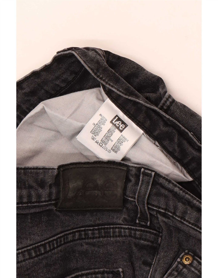 Lee Herren Brooklyn Straight Jeans W36 L36 Schwarze Baumwolle