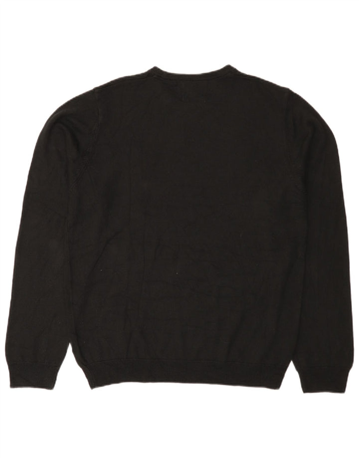 Marks & Spencer Herren-Pullover mit Rundhalsausschnitt, Mittelschwarz, Acryl