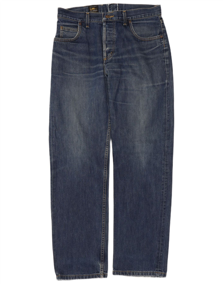 Lee Herren Seattle Loose Jeans W32 L34 Blaue Baumwolle