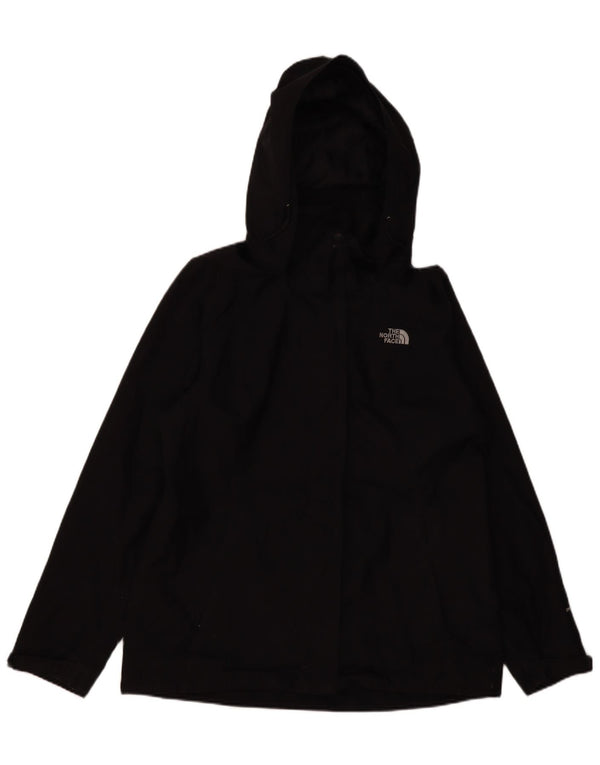 The North Face Womens Dryvent Hooded Rain Jacket UK 16 Large Schwarz