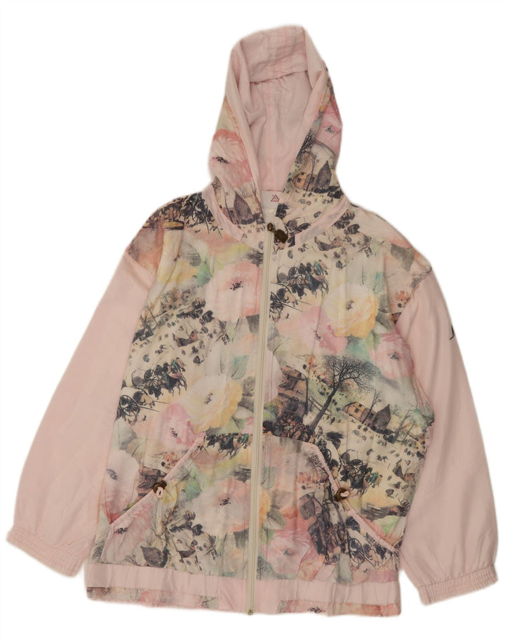 AUSTRALIAN L'ALPINA Damen Übergroße grafische Regenjacke IT 48 XL Pink