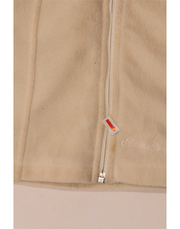Eddie Bauer Damen Fleeceweste UK 10 Small Off White