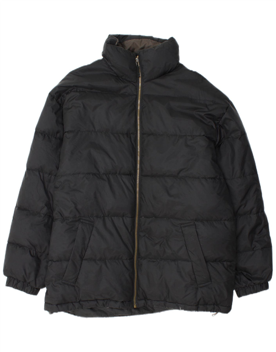 LE FROG Herren Loose Fit Wattierte Jacke UK 38 Medium Schwarz Polyamid