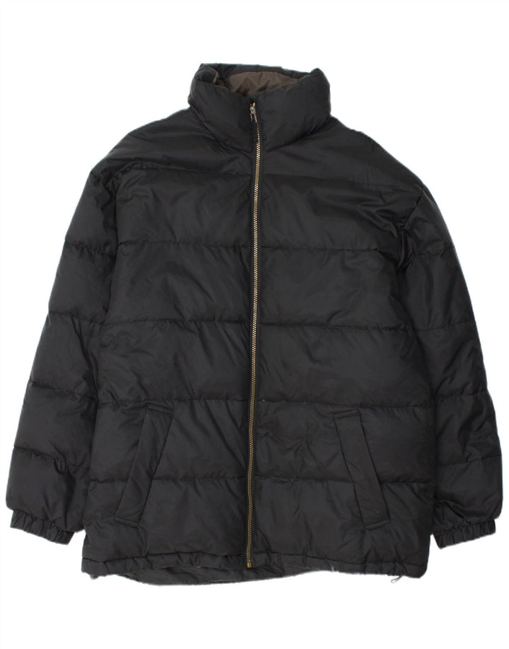 LE FROG Herren Loose Fit Wattierte Jacke UK 38 Medium Schwarz Polyamid
