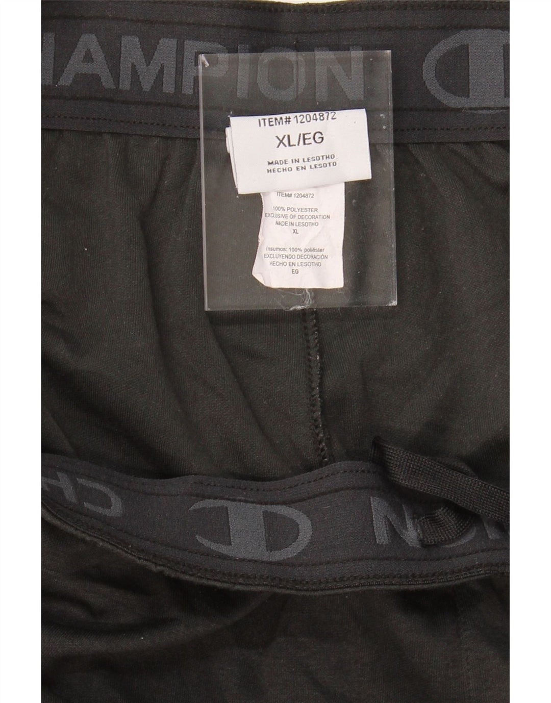 CHAMPION Mens Tracksuit Trousers XL  Black Polyester