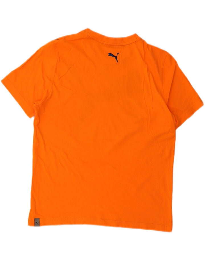 Puma Herren Grafik T-Shirt Top Small Orange