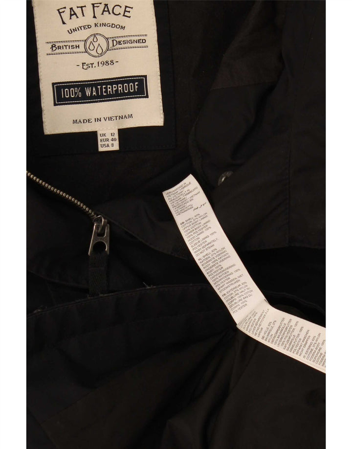 Fat Face Damen-Parka mit Kapuze, UK 12, mittelschwarz, Baumwolle
