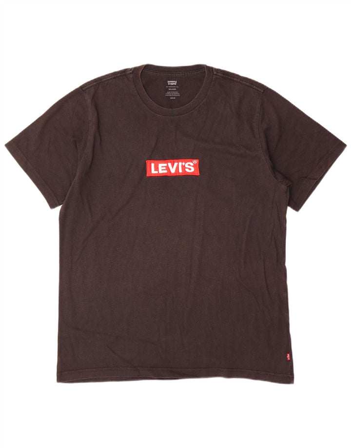 Levi's Herren Relaxed Graphic T-Shirt Top Medium Schwarz