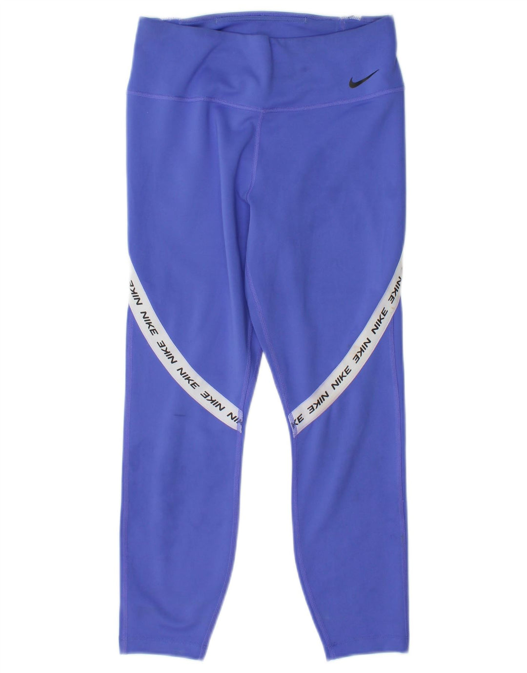 Nike Damen-Capri-Leggings mit Grafik, UK 8, Größe S, blau, Colourblock-Polyester