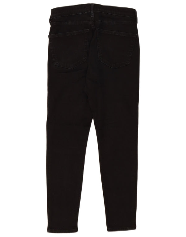 Topshop Damen Skinny Jeans W28 L25 Schwarze Baumwolle