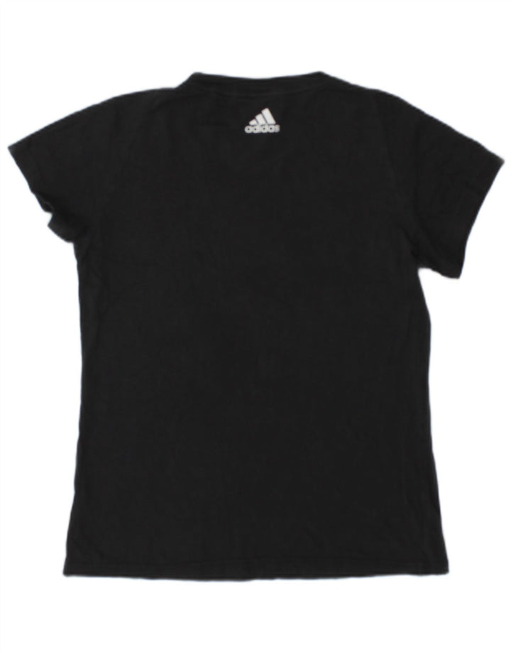 Adidas Damen Graphic T-Shirt Top UK 12/14 Mittelgrau