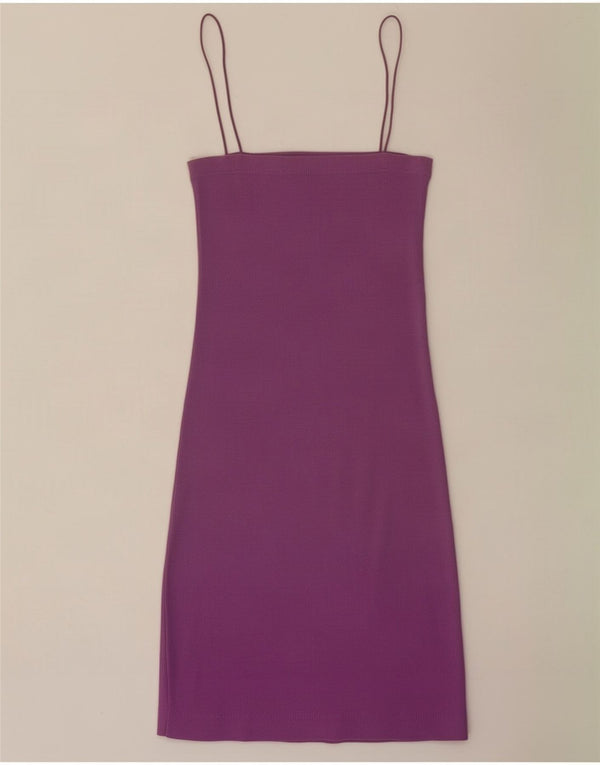 Zara Damen Slip Dress UK 10 Small Lila