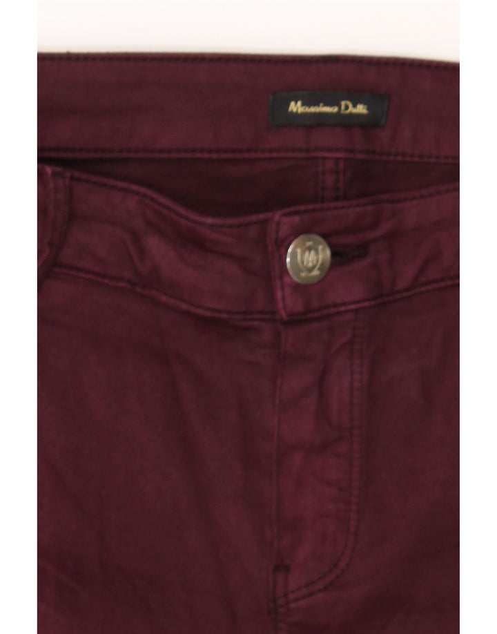 MASSIMO DUTTI Womens Skinny Jeans EU 40 Medium W30 L30 Burgundy Vintage Massimo Dutti and Second-Hand Massimo Dutti from Messina Hembry 