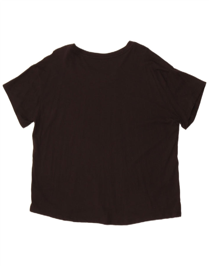 Reebok Herren Grafik T-Shirt Top 2XL Schwarz Baumwolle