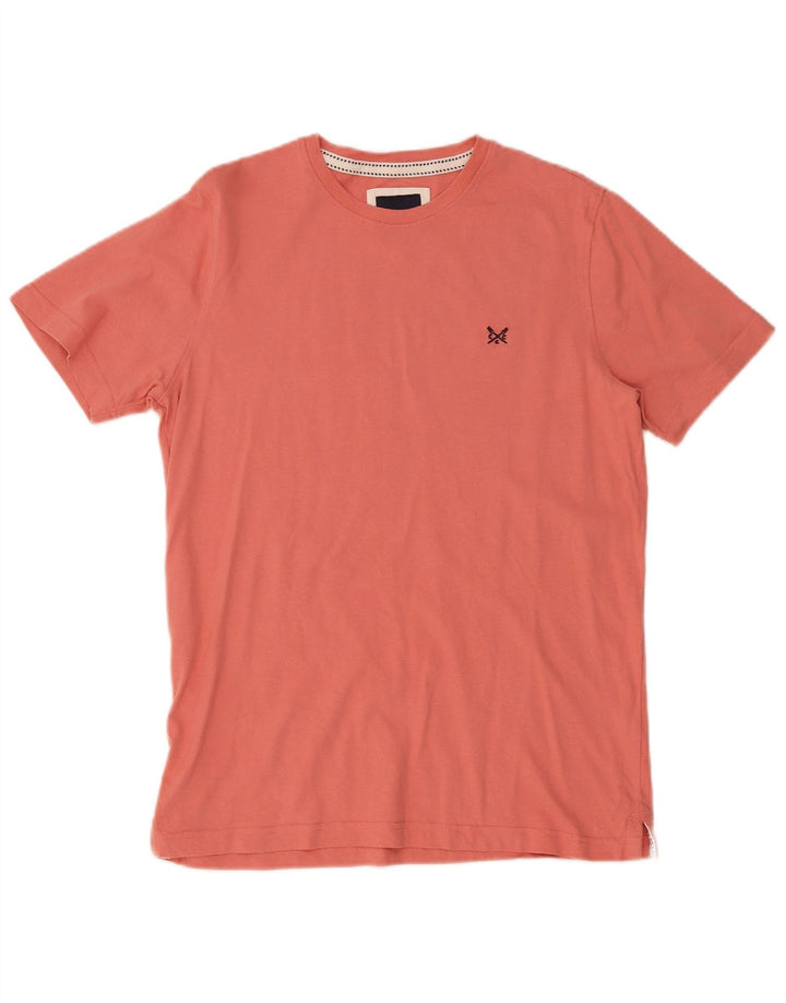 Crew Clothing Herren-T-Shirt aus mittelrosa Baumwolle
