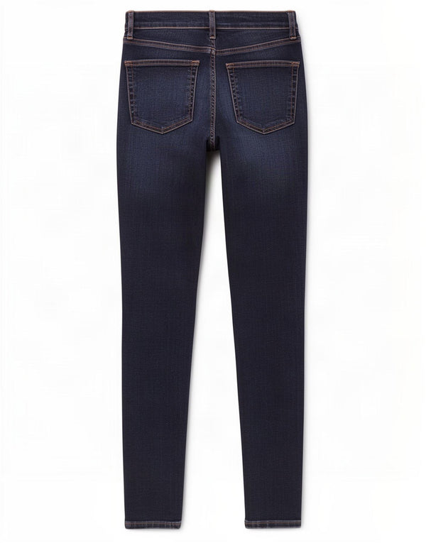 Topshop Damen Jamie Skinny Jeans W30 L34 Marineblau Baumwolle