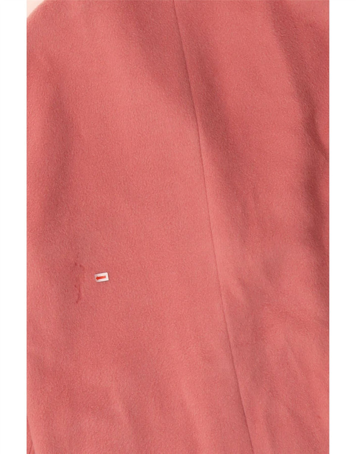 MINT VELVET Damen Übergroßer offener Mantel UK 14 Große rosa Wolle