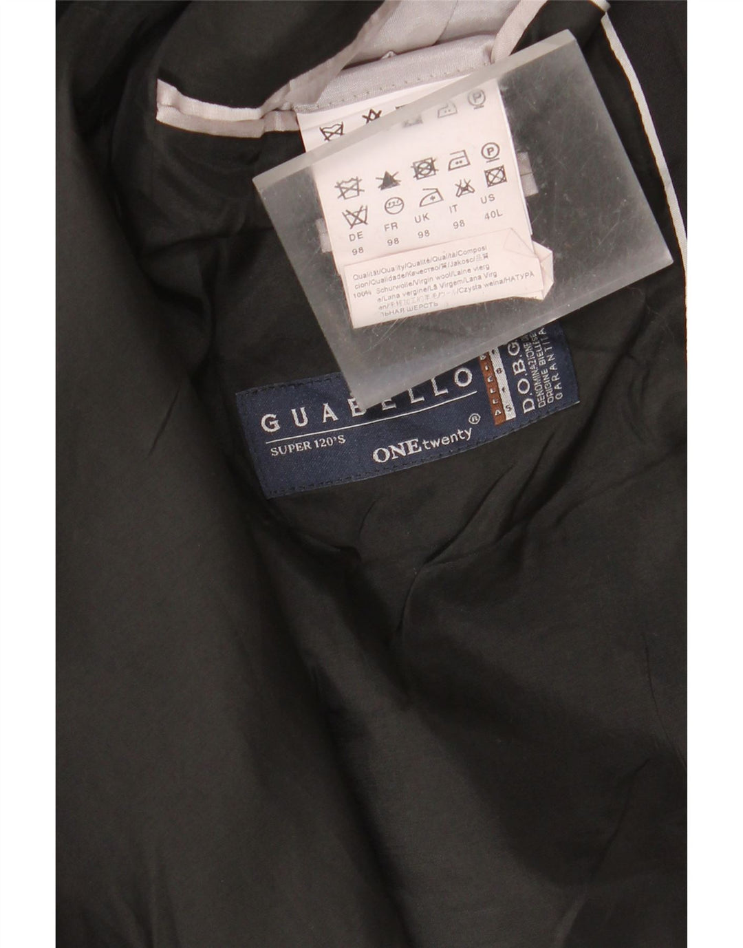 Vintage Damen Blazerjacke mit 2 Knöpfen, US 40, große schwarze Schurwolle