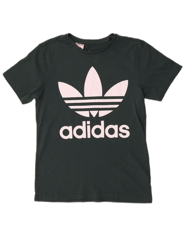 Adidas Jungen Graphic T-Shirt Top 13–14 Jahre, grüne Baumwolle