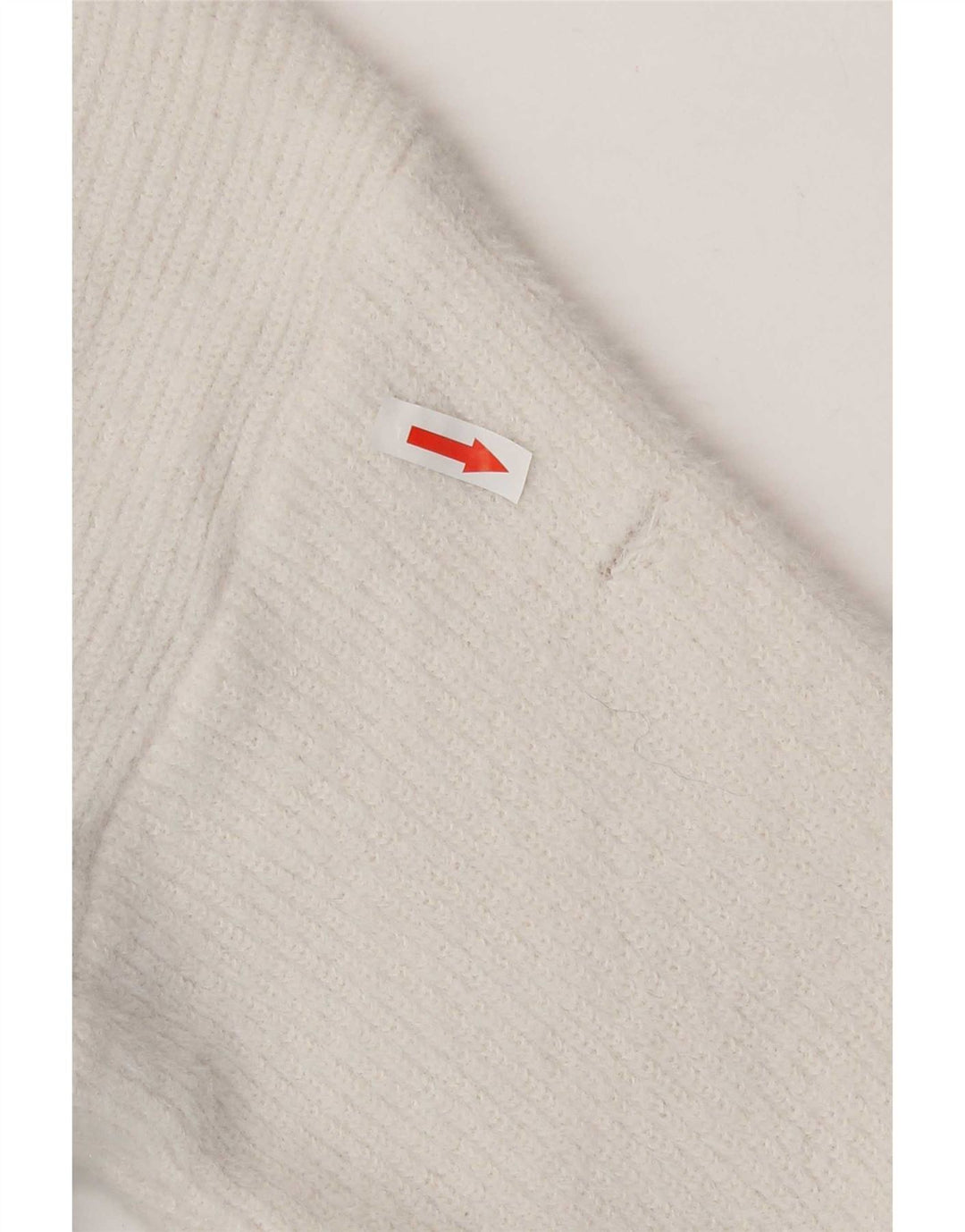 Zara Damen-Pullover mit V-Ausschnitt, Gr. 10, Größe S, Weiß, Polyester