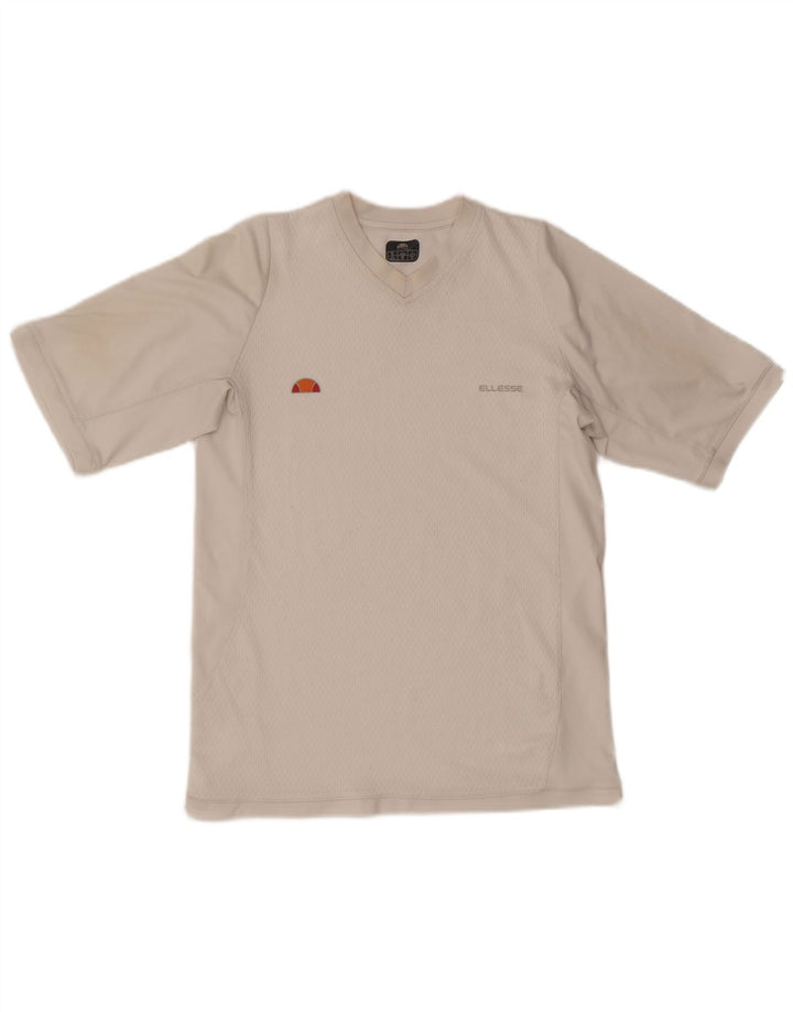 Ellesse Herren T-Shirt Top Mittelweißes Polyester