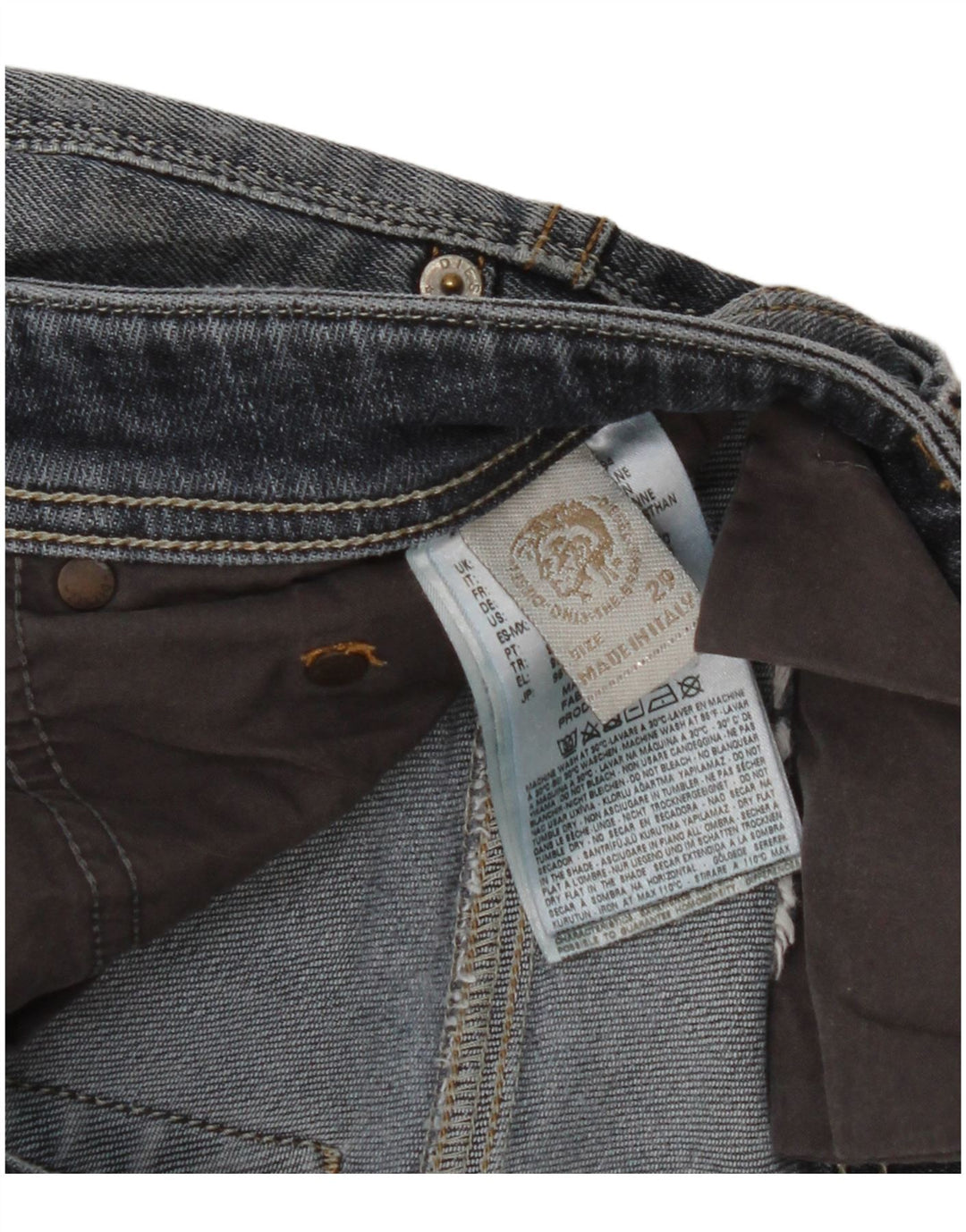 Diesel Herren Slim Jeans W29 L28 Blaue Baumwolle